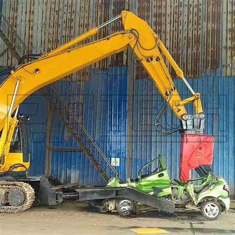 mini excavator with shear|scrap shear for excavator.